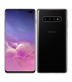 【中古】【安心保証】 Galaxy S10+ SCV42[128GB] au プリズムブラック