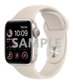 【中古】【安心保証】 SE 第2世代[40mm GPS]アルミニウム スターライト Apple Watch MNL73J