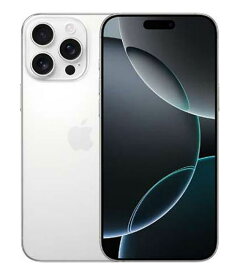 【中古】【安心保証】 iPhone16 Pro[128GB] SIMフリー ホワイトチタニウム