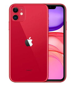 【中古】【安心保証】 iPhone11[64GB] docomo MWLV2J レッド