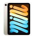 【中古】【安心保証】 iPadmini 8.3インチ 第6世代[256GB] セルラー au スターライト