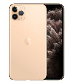 【中古】【安心保証】 iPhone11 Pro Max[64GB] SIMフリー MWHG2J ゴールド