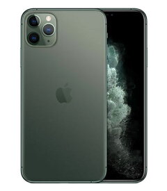 【中古】【安心保証】 iPhone11 Pro Max[64GB] SoftBank MWHH2J ミッドナイトグリーン