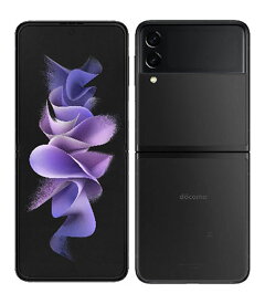 【中古】【安心保証】 Galaxy Z Flip3 5G SC-54B[128GB] docomo ファントムブラック