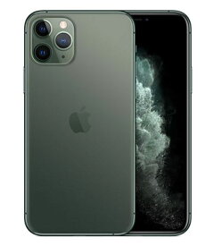 【中古】【安心保証】 iPhone11 Pro[64GB] au MWC62J ミッドナイトグリーン