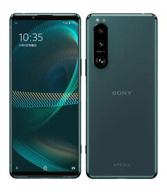 【中古】【安心保証】 Xperia 5 III SOG05[128GB] au グリーン