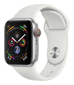 【中古】【安心保証】 Series4[44mm/セルラー]アルミ シルバー Apple Watch