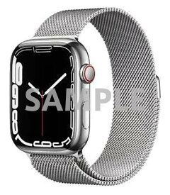 【中古】【安心保証】 Series7[45mm セルラー]ステンレススチール Apple Watch A2478