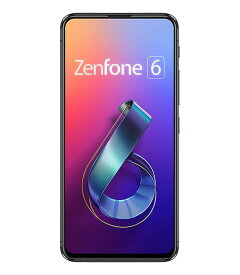 【中古】【安心保証】 ZenFone 6 ZS630KL-BK128S6[128GB] SIMフリー ミッドナイトブラック