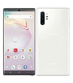 【中古】【安心保証】 Galaxy Note10+ SC-01M[256GB] docomo オーラホワイト