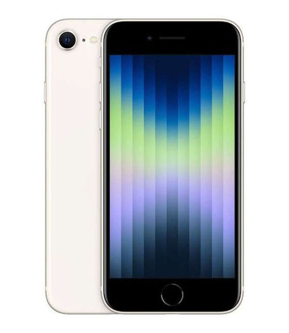 【中古】【安心保証】 iPhoneSE 第3世代[64GB] au/UQ MMYD3J スターライト