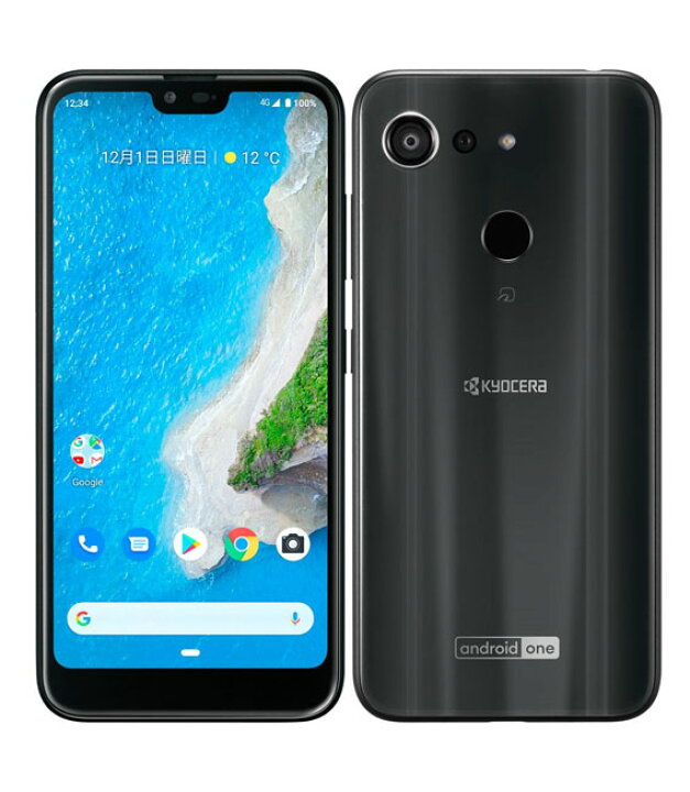 楽天市場 中古 安心保証 Y Mobile Android One S6 ブラック ゲオモバイル