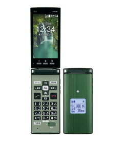 【中古】【安心保証】 かんたんケータイ KYF36[8GB] au グリーン