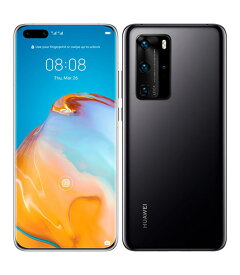 【中古】【安心保証】 HUAWEI P40 Pro 5G ELS-NX9[256GB] SIMフリー ブラック