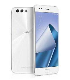 【中古】【安心保証】 ZenFone 4 2017 ZE554KL-WH64S6[64GB/6GB] SIMフリー ムーンライトホワイト