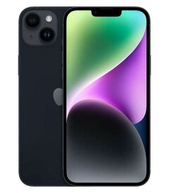 【中古】【安心保証】 iPhone14 Plus[128GB] au NQ4A3J ミッドナイト