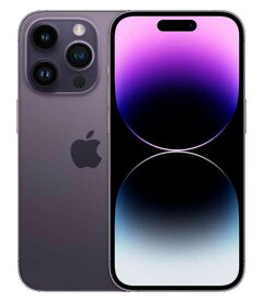 【中古】【安心保証】 iPhone14 Pro[256GB] au ディープパープル