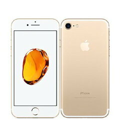 【中古】【安心保証】 iPhone7[128GB] au MNCM2J ゴールド