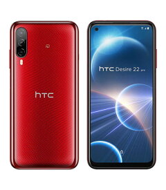 【中古】【安心保証】 HTC Desire 22 pro[128GB] SIMフリー サルサレッド