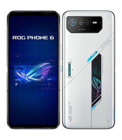 【中古】【安心保証】 ROG Phone 6 ROG6-WH12R256[256GB] SIMフリー ストームホワイト