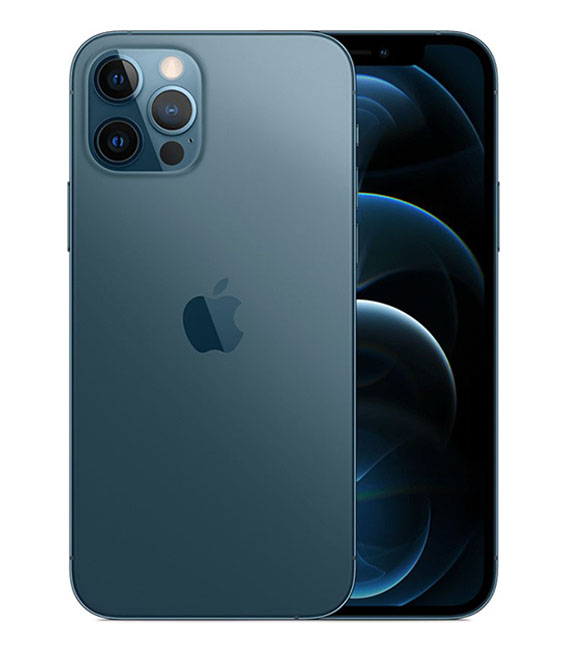 【中古】【安心保証】 SIMフリー iPhone12Pro[256G] ブルー