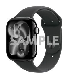 【中古】【安心保証】 Series11[46mm/GPS]アルミ ジェットブラック Apple Watch