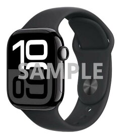 【中古】【安心保証】 Series10[42mm/GPS]アルミ ジェットブラック Apple Watch