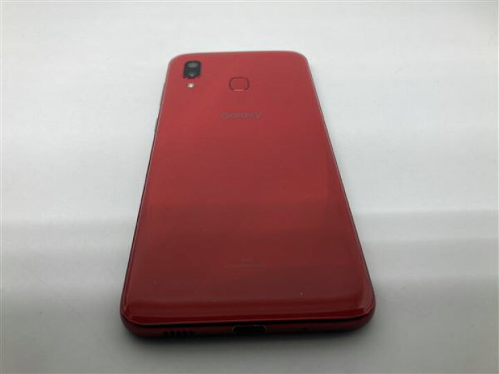 GALAXY A30 SCV43[64GB] UQモバイル レッド【安心保証】（中古】GALAXY  