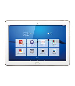 【中古】【安心保証】 HUAWEI dtab d-01K[32GB] docomo ゴールド