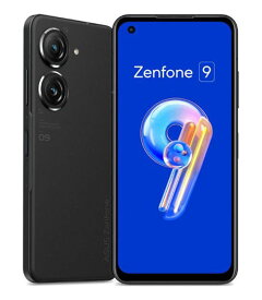 【中古】【安心保証】 Zenfone 9 ZF9-BK8S256[256GB/8GB] SIMフリー ミッドナイトブラック