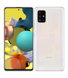 【中古】【安心保証】 Galaxy A51 5G SCG07[128GB] au プリズムブリックスホワイト