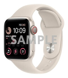 【中古】【安心保証】 SE 第2世代[40mm/セルラー]アルミ スターライト Apple Watch