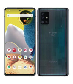 【中古】【安心保証】 Galaxy A51 5G SC-54A[128GB] docomo プリズムブリックスブラック