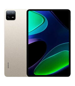 【中古】【安心保証】 Xiaomi Pad 6[128GB/6GB] Wi-Fiモデル シャンパンゴールド