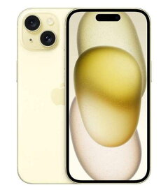 【中古】【安心保証】 iPhone15[256GB] au MTMQ3J イエロー