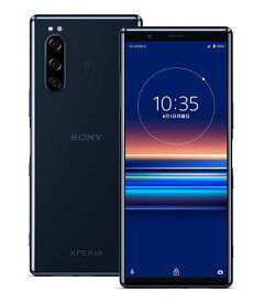 【中古】【安心保証】 Xperia 5 J9260[128GB] SIMフリー ブルー