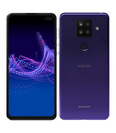 【中古】【安心保証】 AQUOS sense4 plus SH-M16[128GB] SIMフリー パープル