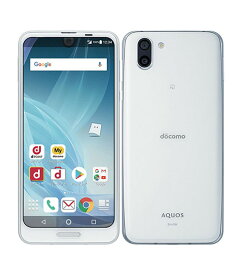 【中古】【安心保証】 AQUOS R2 SH-03K[64GB] docomo プラチナホワイト