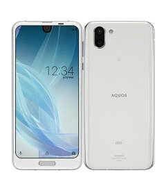 【中古】【安心保証】 AQUOS R2 SHV42[64GB] au プラチナホワイト