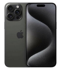 【中古】【安心保証】 iPhone15 Pro[512GB] SIMフリー ブラックチタニウム