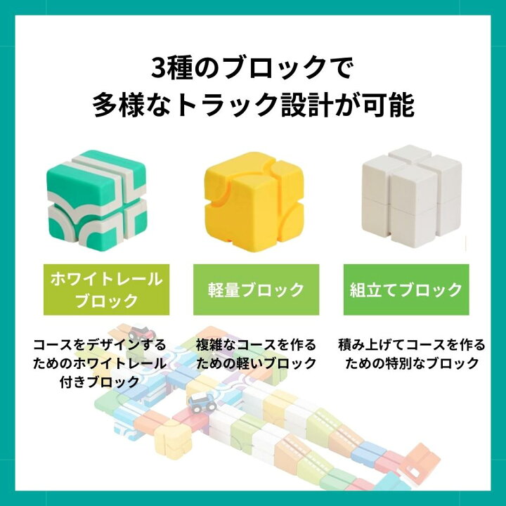 楽天市場】Qbi スタントアリーナ 4歳以上対象 ブロック44個 