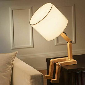 ウッドマンランプ 照明 ライト 間接照明 ランプ ランプシェード ベッドサイドランプ 読書灯 デスクライト LED電球 簡単組立て ギフト