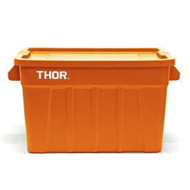 「新モデル」 THOR / ソー ラージトート ウィズ リッド 75L DC ブラック オリーブ カーキ ライトグレー オレンジ コンテナボックス 収納ボックス 収納用品 収納コンテナ トラスト trust アウトドア キャンプ