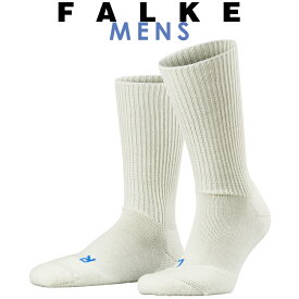 正規取扱店 FALKE ファルケ WALKIE ウォーキー メンズ ソックス 靴下 厚手 ウール あたたか 暖かい 冷えとり靴下 ウォームビズ #16480 ウールホワイト キャンプ アウトドア おうち時間
