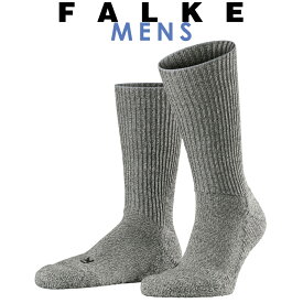 正規取扱店 FALKE ファルケ WALKIE ウォーキー メンズ ソックス 靴下 厚手 ウール あたたか 暖かい 冷えとり靴下 ウォームビズ #16480 グラファイトメランジュ キャンプ アウトドア おうち時間