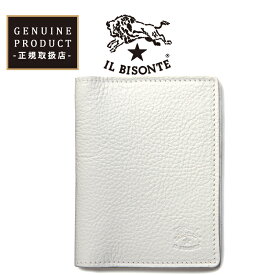 【正規取扱店】IL BISONTE イルビゾンテ レザーパスケース カードケース 411619 36/ホワイト 【gs0】
