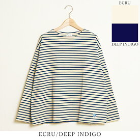 オーシバル オーチバル ORCIVAL ボーダー コットンロード ワイド ボートネック フレンチバスクシャツ ドロップショルダー レディース 長袖 Tシャツ 細ボーダー カットソー 定番 トップス B249CLN【gs0】