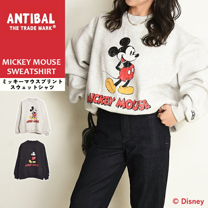 楽天市場】ANTIBAL アンティバル ミッキーマウス プリント 裏起毛 