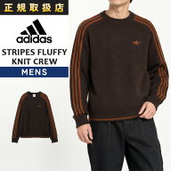 アディダス オリジナルス adidas Originals 3 STRIPES FLUFFY KNIT CREW メンズ クルーネック ニット セ…