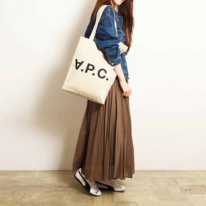 楽天市場】アーペーセー A.P.C. Laure トートバッグ ブラックロゴ 